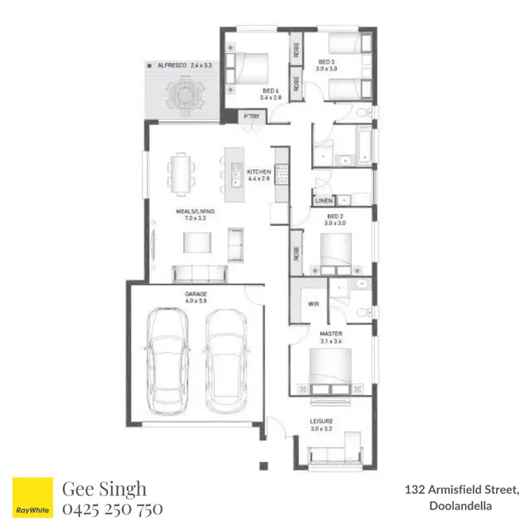 Floorplan of Homely house listing, 132 Armisfield Street, Doolandella QLD 4077