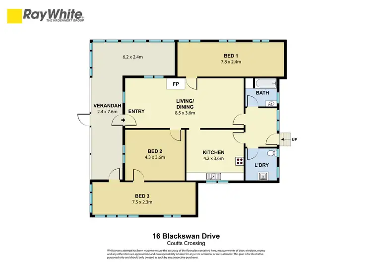 Floorplan of Homely rural property listing, 16 Black Swan Drive, Coutts Crossing NSW 2460