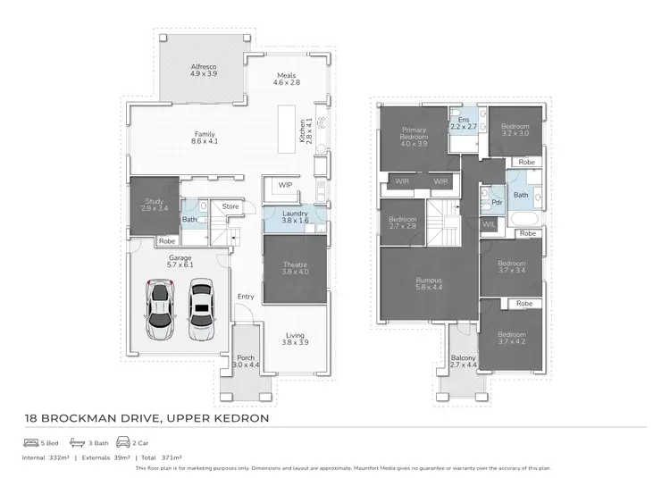 Floorplan of Homely house listing, 18 Brockman Drive, Upper Kedron QLD 4055