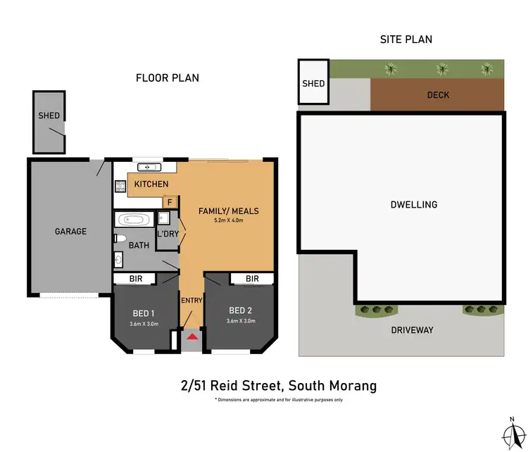 Floorplan of Homely unit listing, 2/51 Reid Street, South Morang VIC 3752