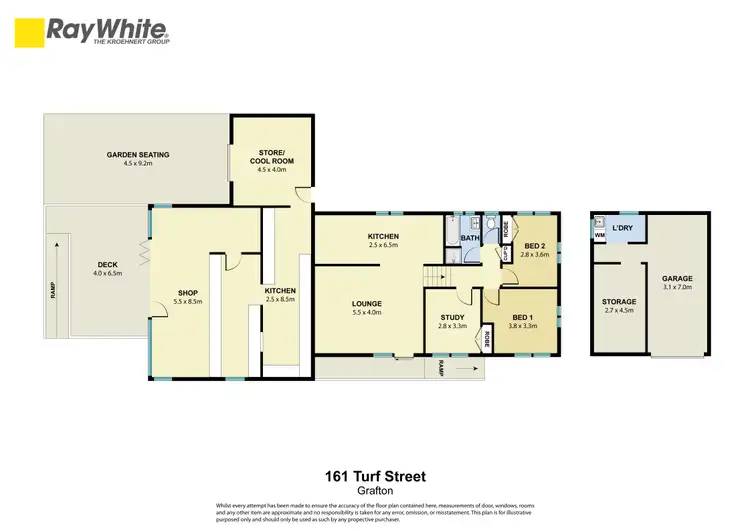 Floorplan of Homely unit listing, 161 Turf Street, Grafton NSW 2460