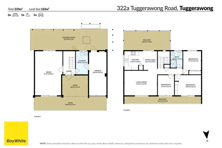Floorplan of Homely house listing, 322A Tuggerawong Road, Tuggerawong NSW 2259
