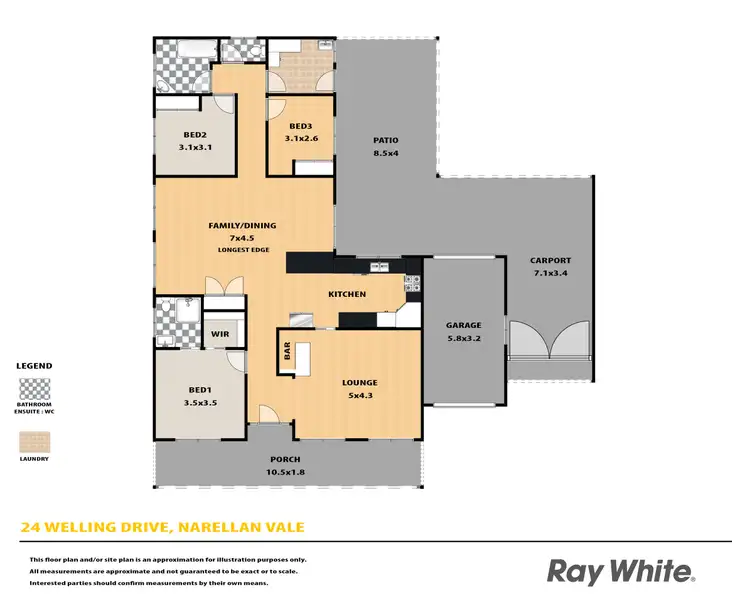 Floorplan of Homely house listing, 24 Welling Drive, Narellan Vale NSW 2567