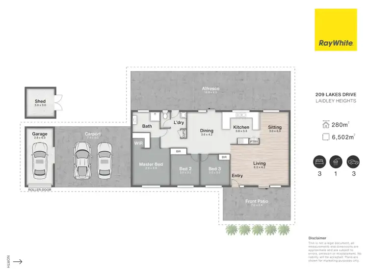Floorplan of Homely rural property listing, 209 Lakes Drive, Laidley Heights QLD 4341
