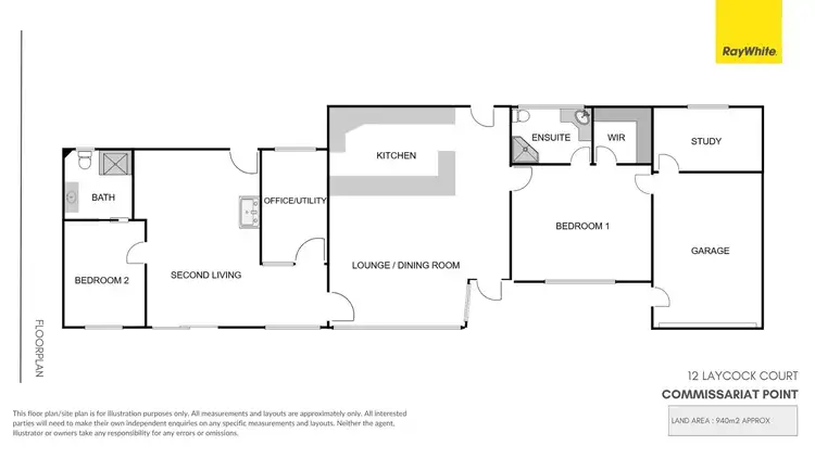 Floorplan of Homely house listing, 12 Laycock Court, Commissariat Point SA 5700