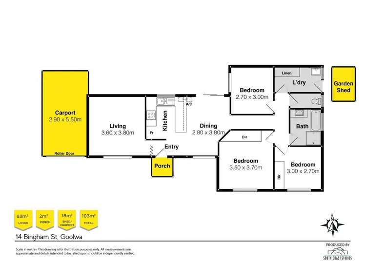 Floorplan of Homely house listing, 14 Bingham Street, Goolwa SA 5214