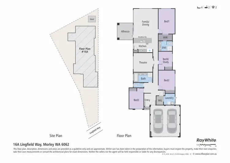 Floorplan of Homely house listing, 16A Lingfield Way, Morley WA 6062