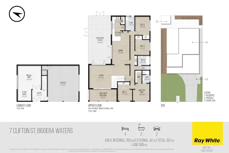 Floorplan of Homely house listing, 7 Clifton Street, Biggera Waters QLD 4216