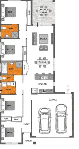 Floorplan of Homely house listing, 13 Denham Crescent, Willow Vale QLD 4209