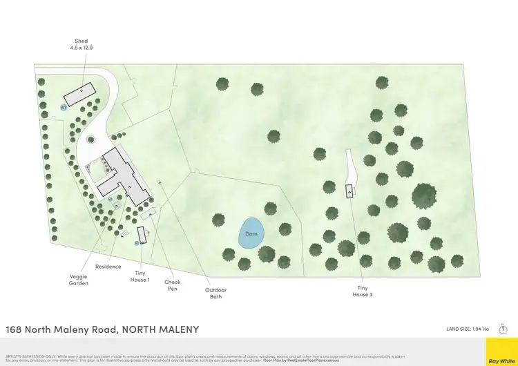 Floorplan of Homely house listing, 168 North Maleny Road, North Maleny QLD 4552