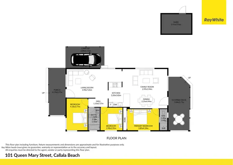 Floorplan of Homely house listing, 101 Queen Mary Street, Callala Beach NSW 2540