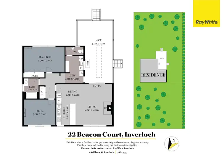 Floorplan of Homely house listing, 22 Beacon Court, Inverloch VIC 3996