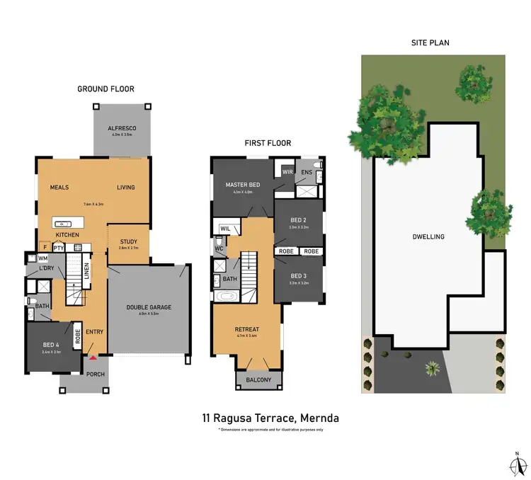 Floorplan of Homely house listing, 11 Ragusa Terrace, Mernda VIC 3754
