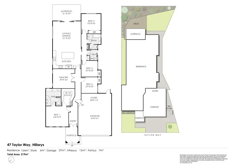 Floorplan of Homely house listing, 47 Taylor Way, Hillarys WA 6025