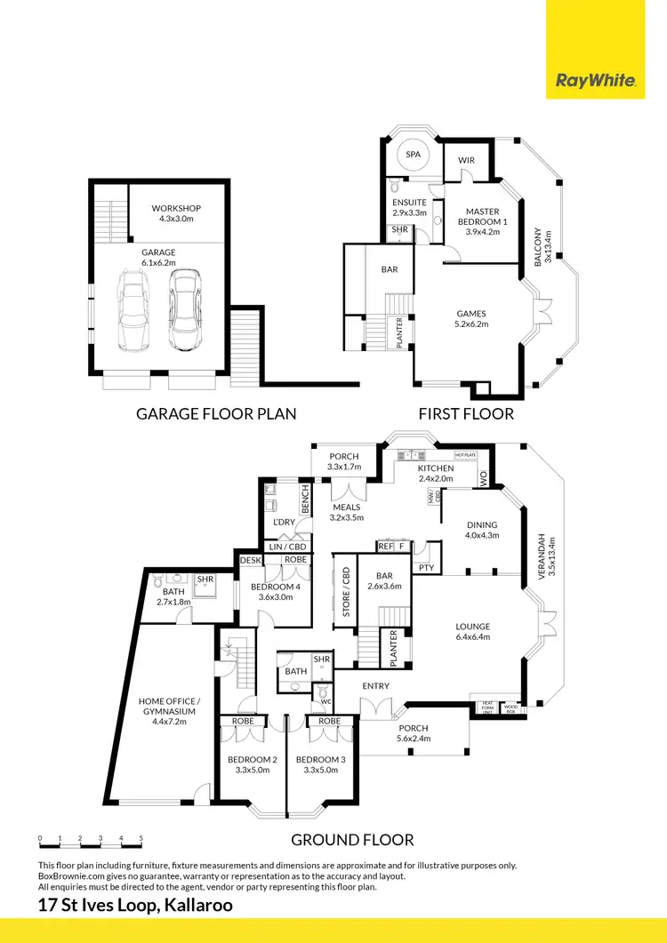 Floorplan of Homely house listing, 17 St Ives Loop, Kallaroo WA 6025