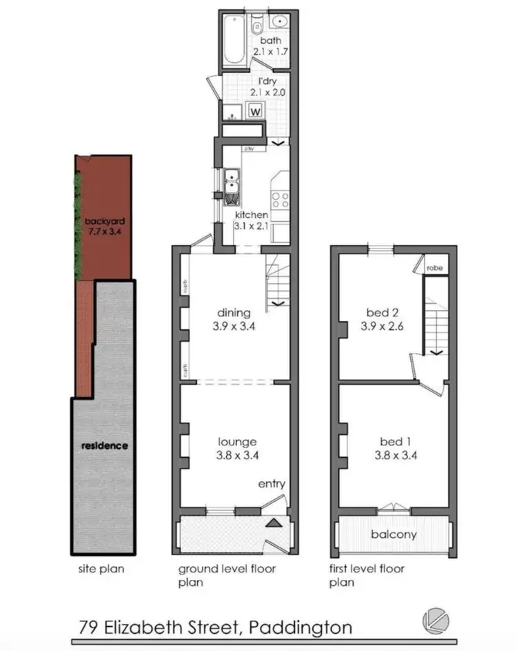 Floorplan of Homely house listing, 79 Elizabeth Street, Paddington NSW 2021