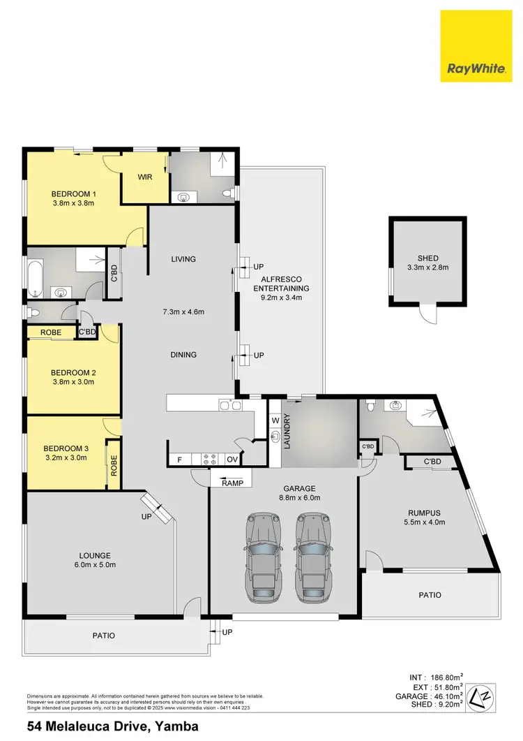 Floorplan of Homely house listing, 54 Melaleuca Drive, Yamba NSW 2464