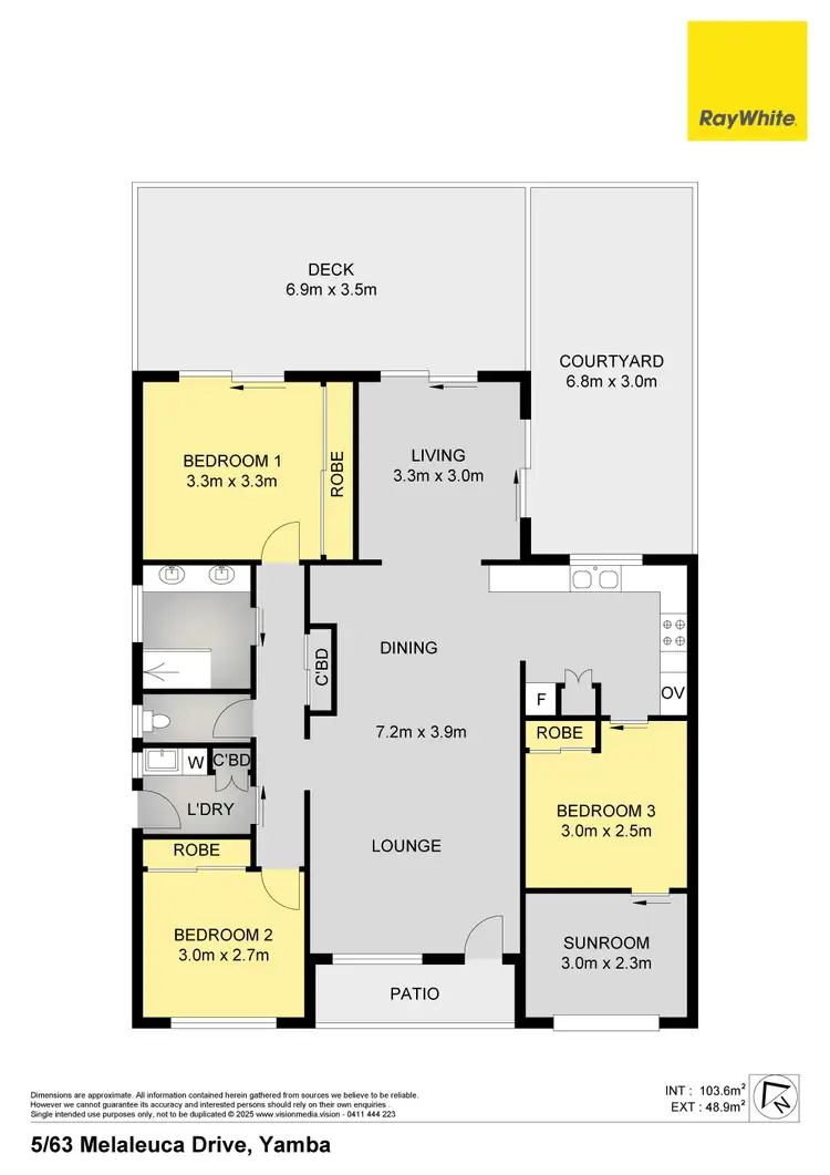 Floorplan of Homely unit listing, 5/63 Melaleuca Drive, Yamba NSW 2464