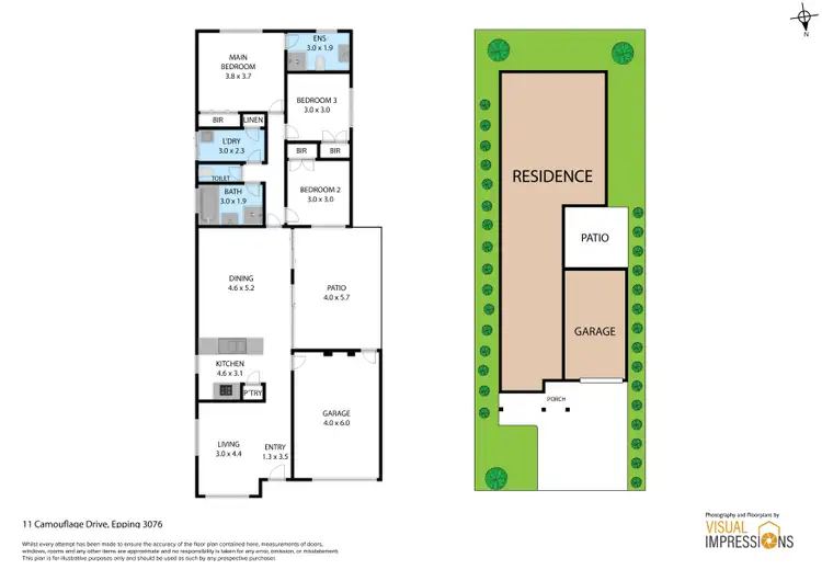Floorplan of Homely house listing, 11 Camouflage Drive, Epping VIC 3076