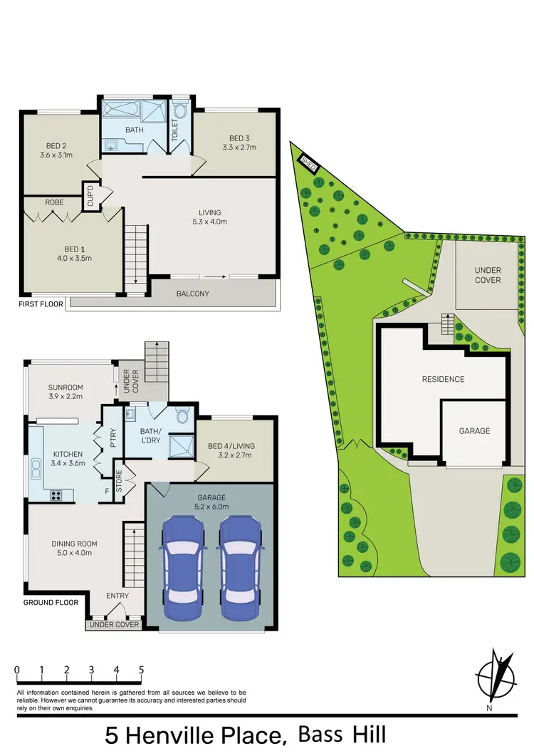 Floorplan of Homely house listing, 5 Henville Place, Bass Hill NSW 2197