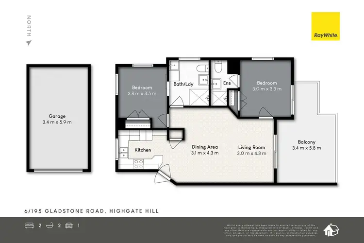 Floorplan of Homely unit listing, 6/195 Gladstone Road, Highgate Hill QLD 4101