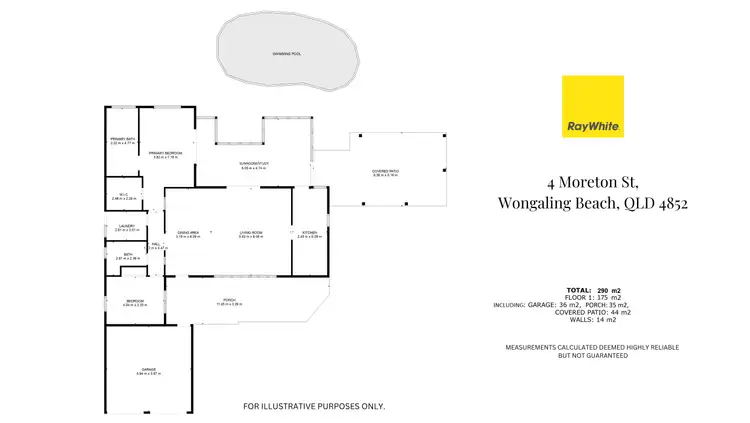 Floorplan of Homely house listing, 4 Moreton Street, Wongaling Beach QLD 4852