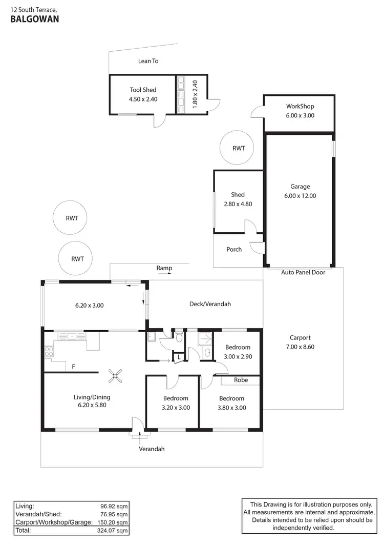 Floorplan of Homely house listing, 12 South Terrace, Balgowan SA 5573