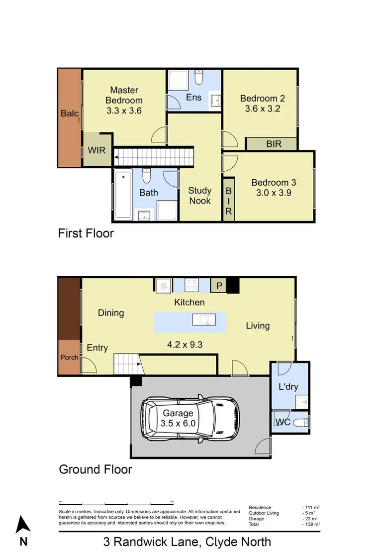 Floorplan of Homely house listing, 3 Randwick Lane, Clyde North VIC 3978