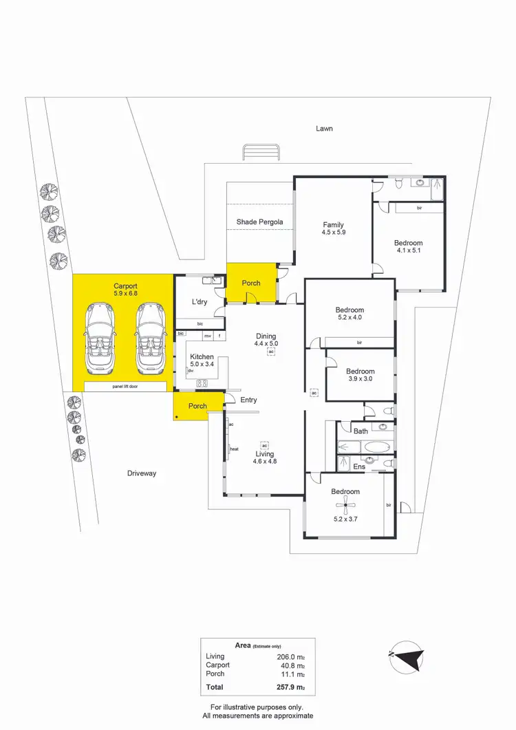 Floorplan of Homely house listing, 16 Huntington Avenue, Fulham SA 5024