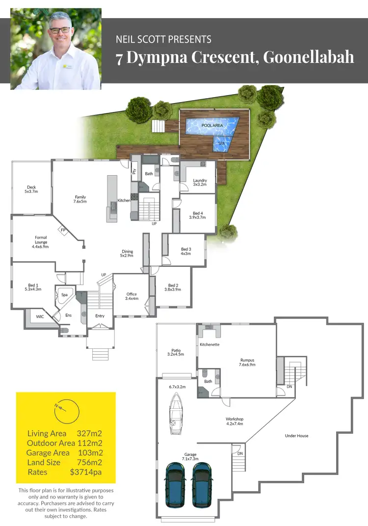 Floorplan of Homely house listing, 7 Dympna Crescent, Goonellabah NSW 2480