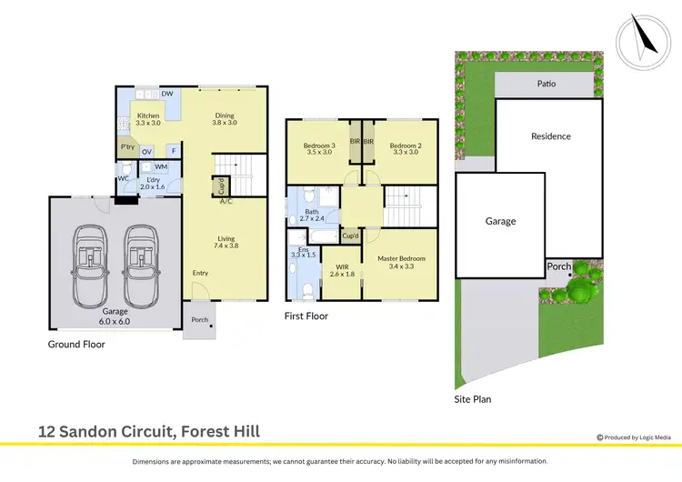 Floorplan of Homely townhouse listing, 12 Sandon Circuit, Forest Hill VIC 3131