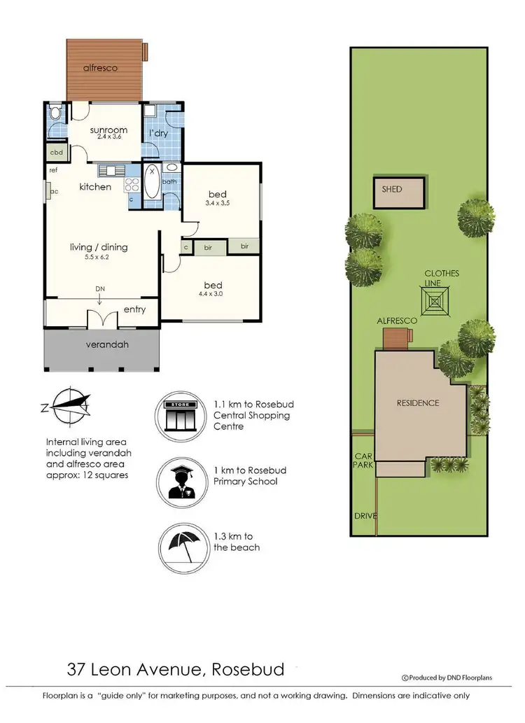 Floorplan of Homely house listing, 37 Leon Avenue, Rosebud VIC 3939