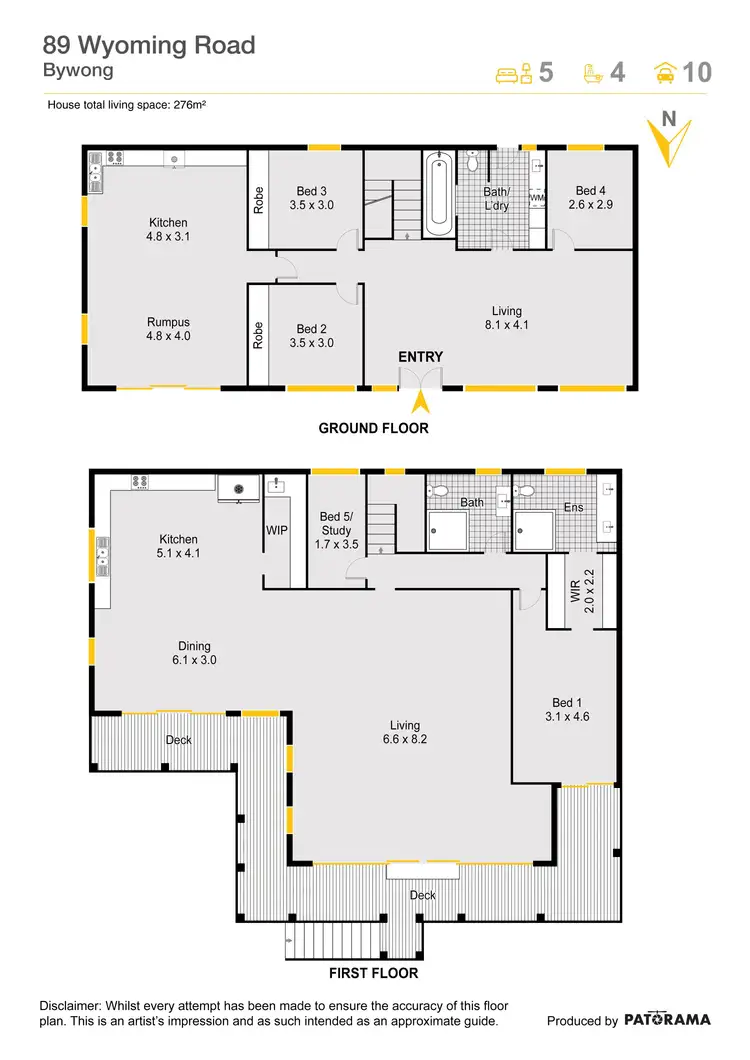 Floorplan of Homely rural property listing, "Misty Place" 89 Wyoming Road, Bywong NSW 2621