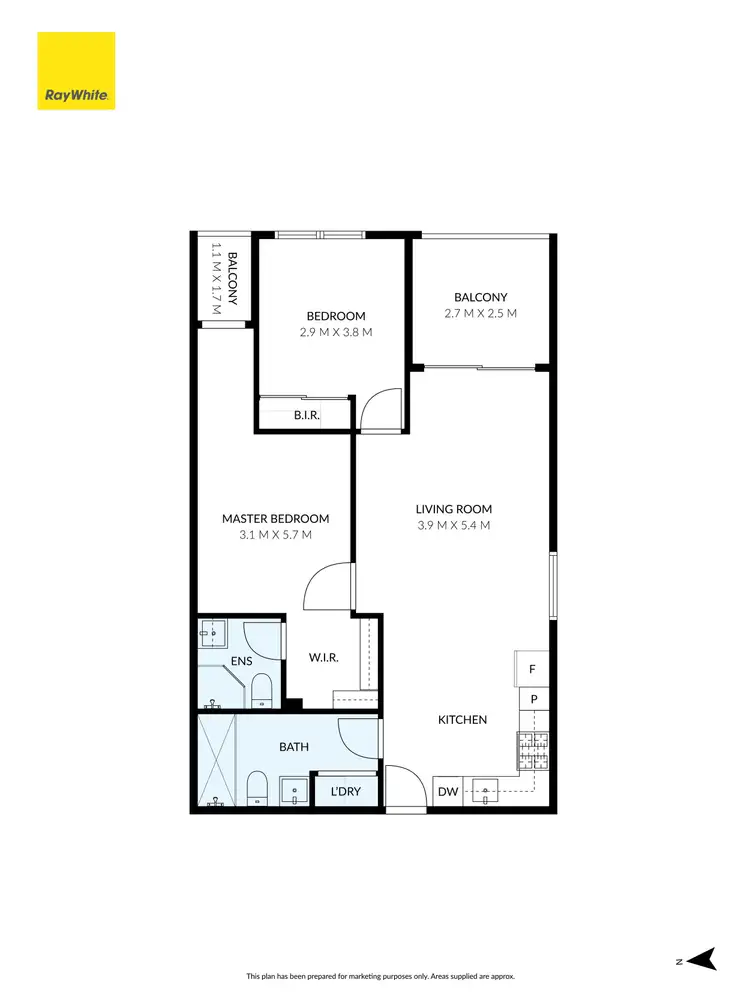Floorplan of Homely apartment listing, 220/388 Murray Road, Preston VIC 3072