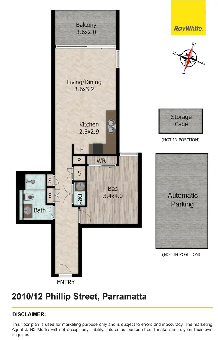 Floorplan of Homely apartment listing, 2010/12 Phillip Street, Parramatta NSW 2150
