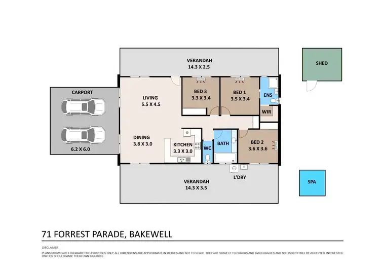 Floorplan of Homely house listing, 71 Forrest Parade, Bakewell NT 832