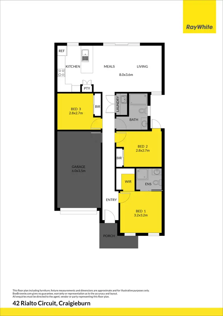 Floorplan of Homely house listing, 42 Rialto Circuit, Craigieburn VIC 3064