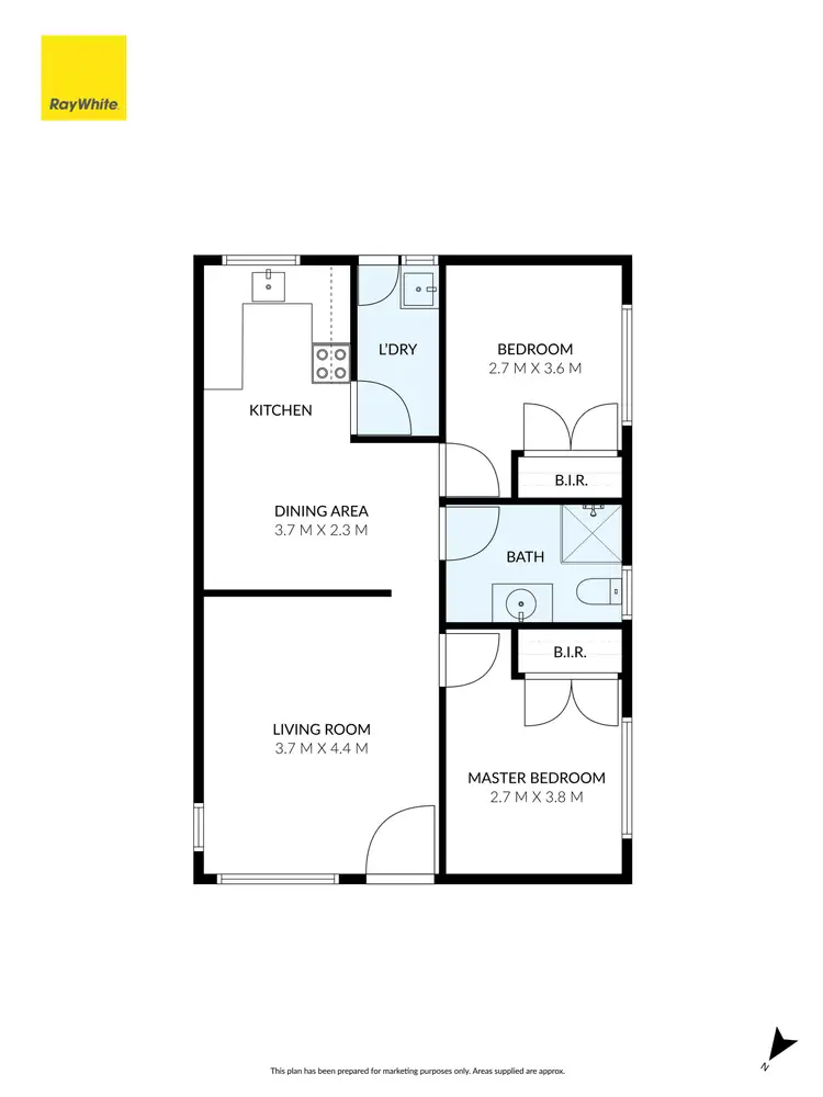 Floorplan of Homely unit listing, 1/20 Strathmore Crescent, Hoppers Crossing VIC 3029