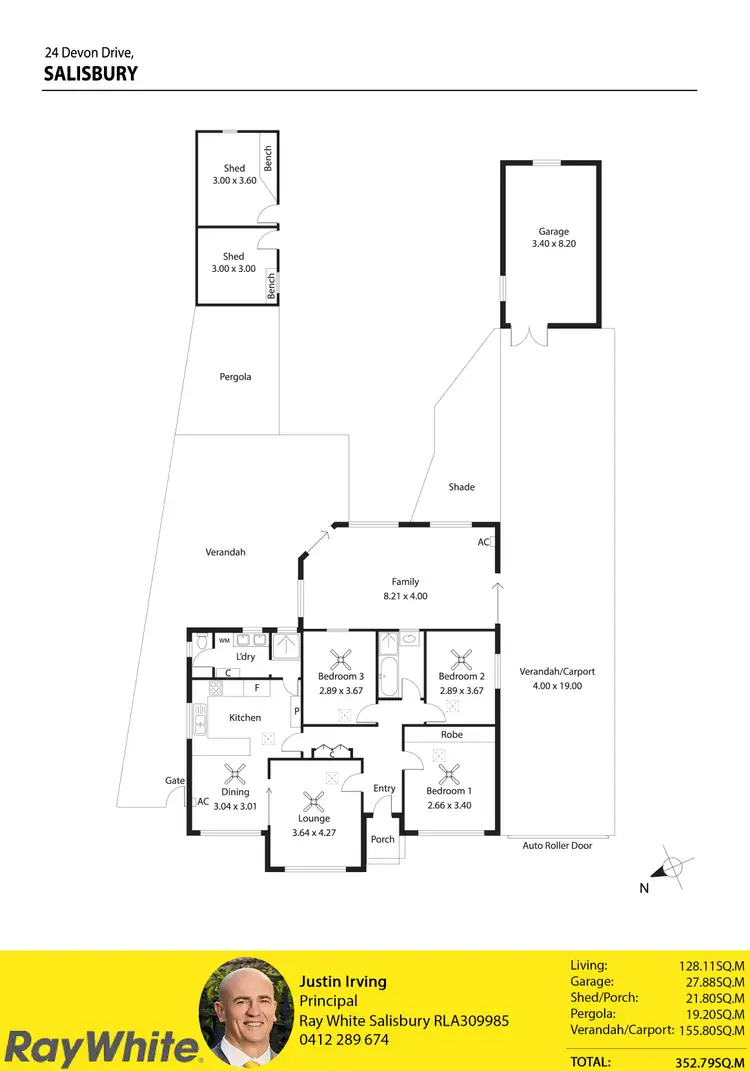 Floorplan of Homely house listing, 24 Devon Drive, Salisbury SA 5108