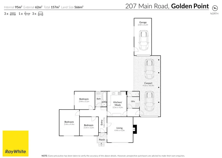 Floorplan of Homely house listing, 207 Main Road, Golden Point VIC 3350