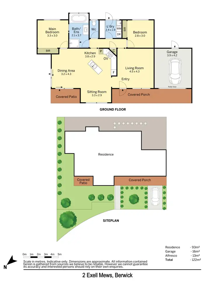 Floorplan of Homely house listing, 2 Exell Mews, Berwick VIC 3806