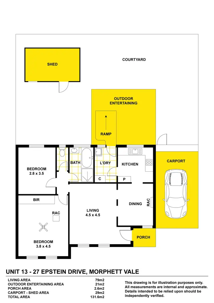 Floorplan of Homely unit listing, 13/27 Epstein Drive, Morphett Vale SA 5162