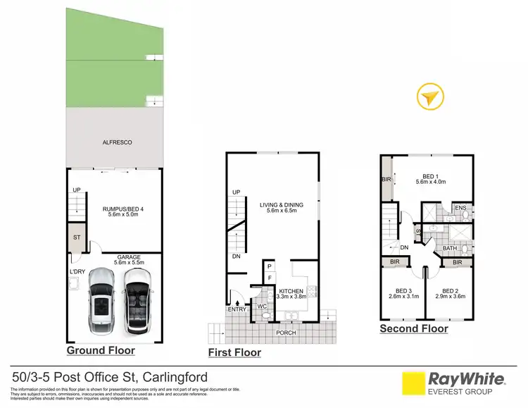 Floorplan of Homely townhouse listing, 50/3-5 Post Office Street, Carlingford NSW 2118