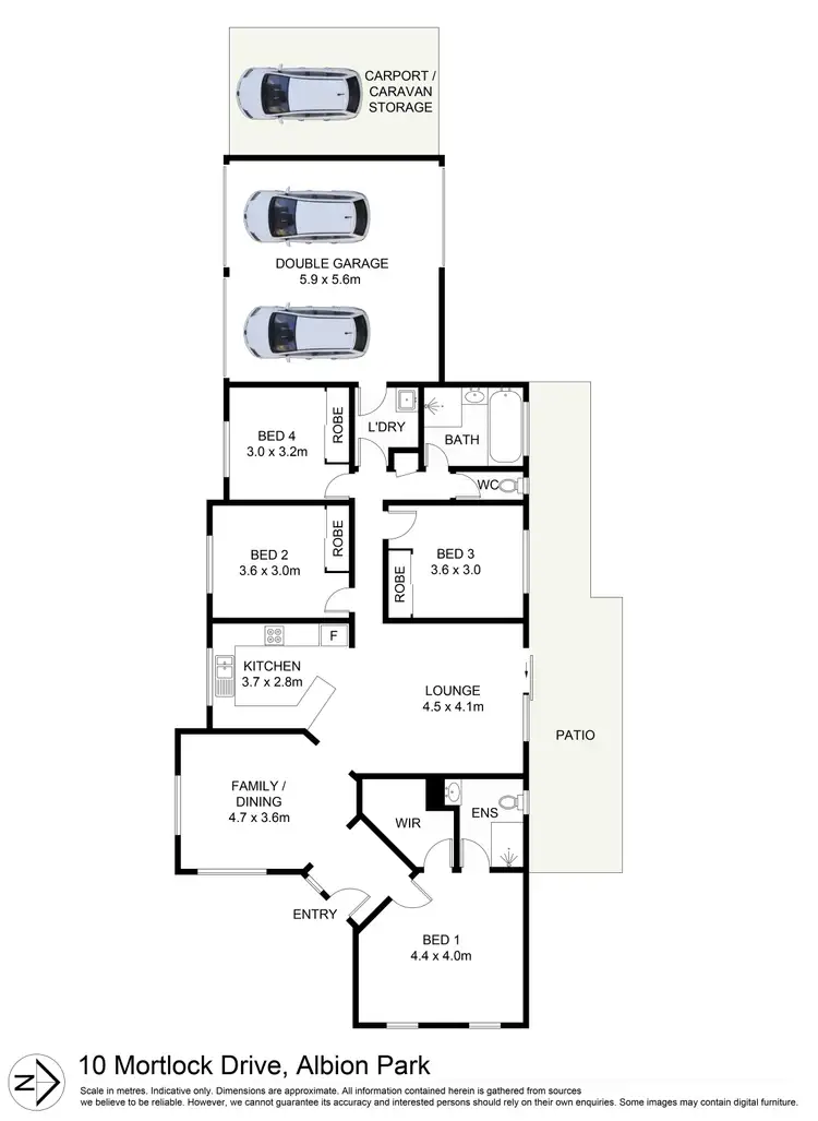 Floorplan of Homely house listing, 10 Mortlock Drive, Albion Park NSW 2527