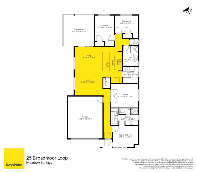 Floorplan of Homely house listing, 25 Broadmoor Loop, Meadow Springs WA 6210