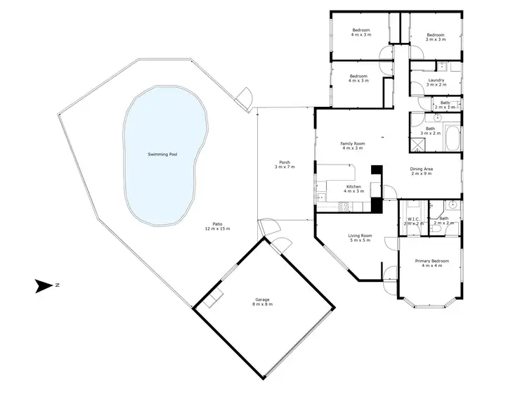 Floorplan of Homely house listing, 4 Caribbean Court, Avoca QLD 4670