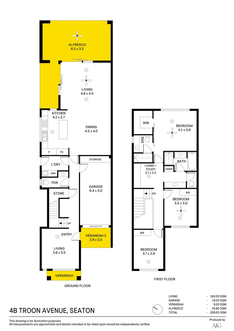 Floorplan of Homely house listing, 4B Troon Avenue, Seaton SA 5023
