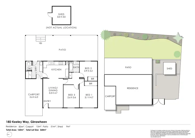 Floorplan of Homely house listing, 18D Keeley Way, Girrawheen WA 6064