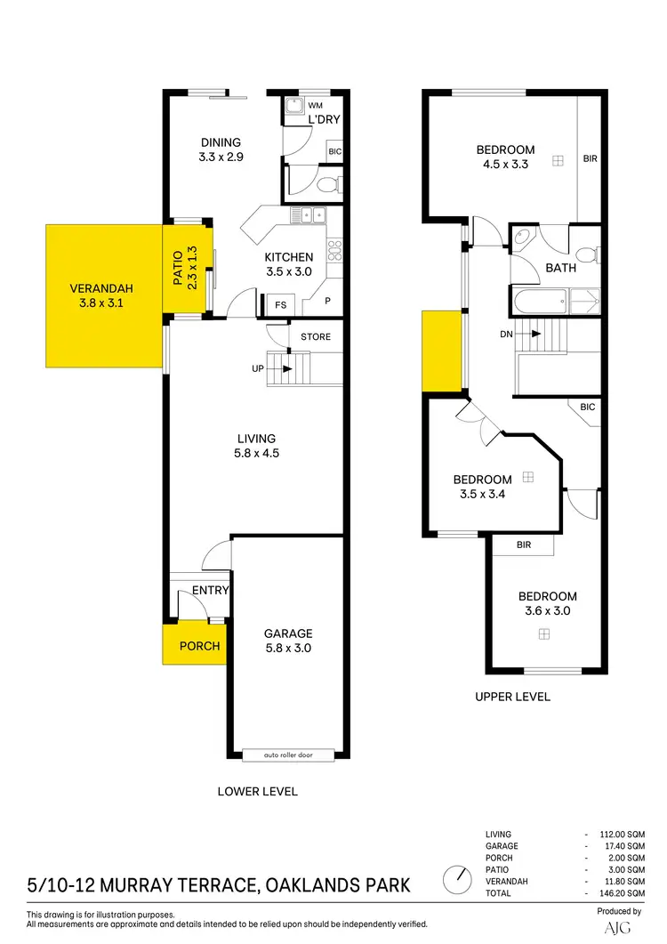 Floorplan of Homely house listing, 5/10 Murray Terrace, Oaklands Park SA 5046