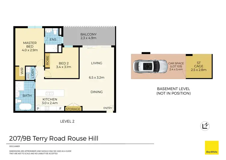 Floorplan of Homely apartment listing, 207/9B Terry Road, Rouse Hill NSW 2155